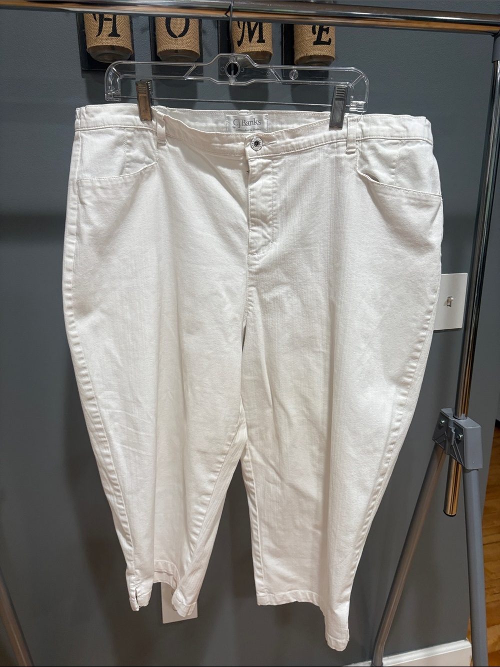 CJ Banks White Men’s Chinos